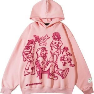 Aelfric Eden Men’s Novelty Cartoon Graphic Hoodie