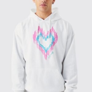 HEART GRAPHIC HOODIE