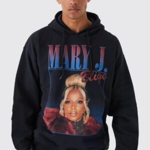 OVERSIZED MARY J BLIGE LICENSE HOODIE