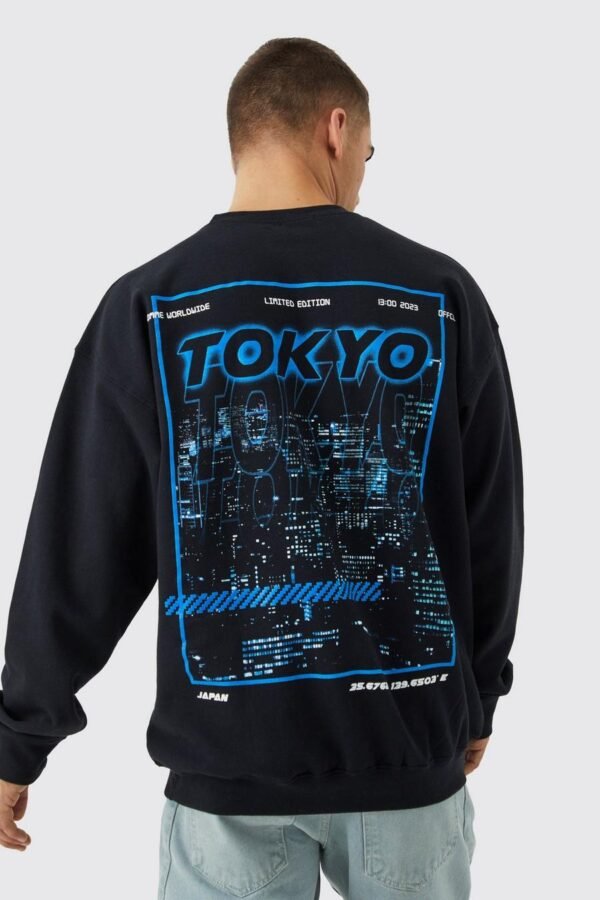 TOKYO CITY GRAPHIC SWEATSHIRT